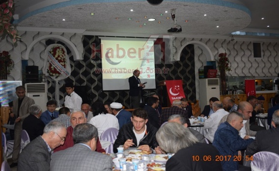 Saadet Partisi Gebze'de iftarda buluştu