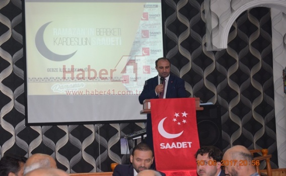 Saadet Partisi Gebze'de iftarda buluştu