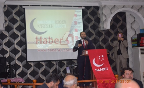 Saadet Partisi Gebze'de iftarda buluştu