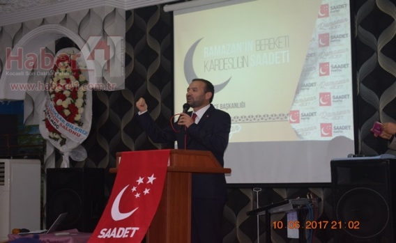 Saadet Partisi Gebze'de iftarda buluştu