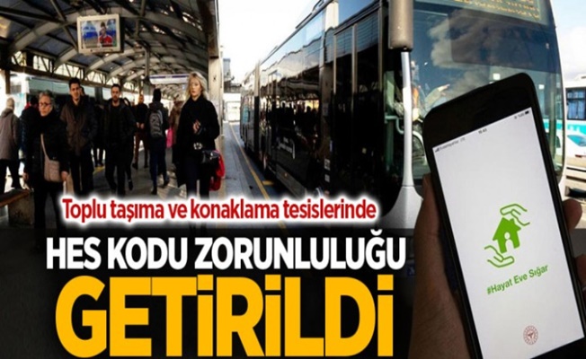 Şehir içi toplu ulaşımda HES kodu zorunlu hale getirildi