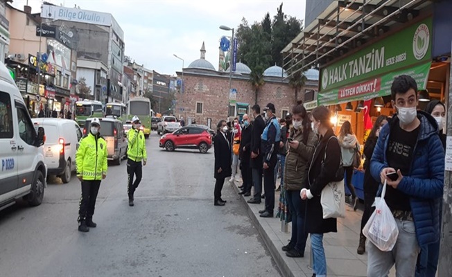 Kaymakam Güler toplu ulaşımı denetledi!