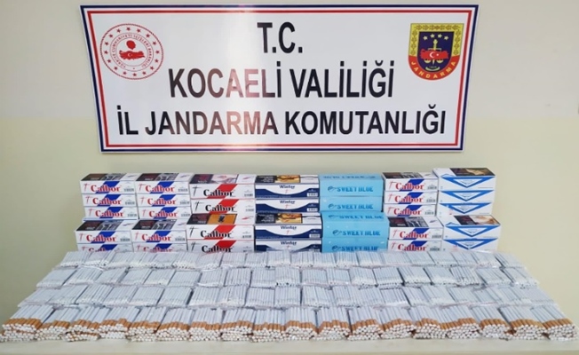 Kocaeli'de binlerce kaçak sigara yakalandı!