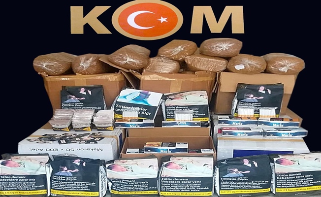 Kocaeli'de yüzlerce kilo kaçak tütün ele geçirildi