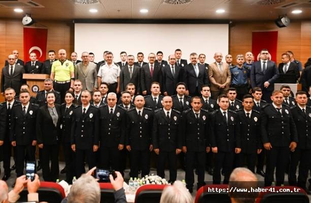 Kocaeli'de terfi eden polisler için tören düzenlendi