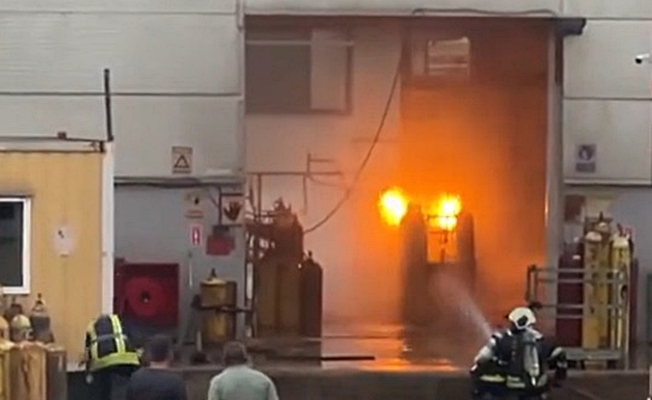 Tüp dolum tesisinde patlama