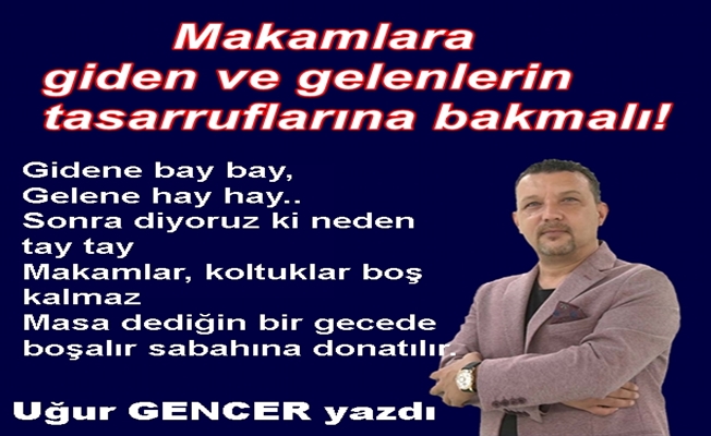 Uğur GENCER yazdı