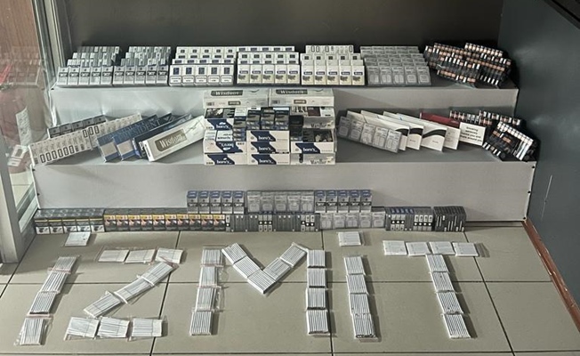 İzmit'te binlerce paket kaçak sigara ele geçirildi!