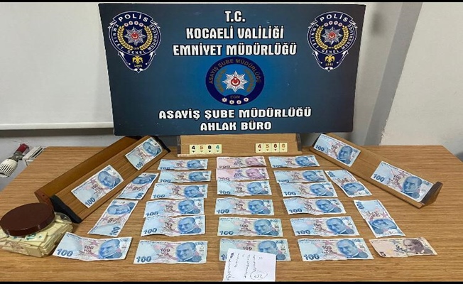 Kocaeli'de kumar baskını