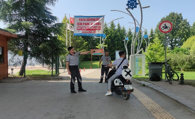 Yayaya özel alanlarda motosiklet kullanımına geçit yok
