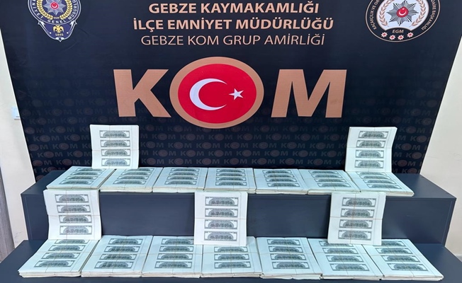 Kocaeli'de sahte dolar basan çeteye baskın!