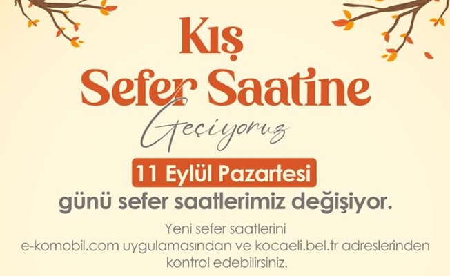 Ulaşıma kış tarifesi düzenlemesi