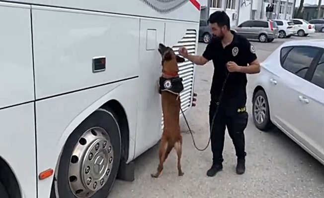 Yolcu otobüsünde, 76 kilo eroin ele geçirildi