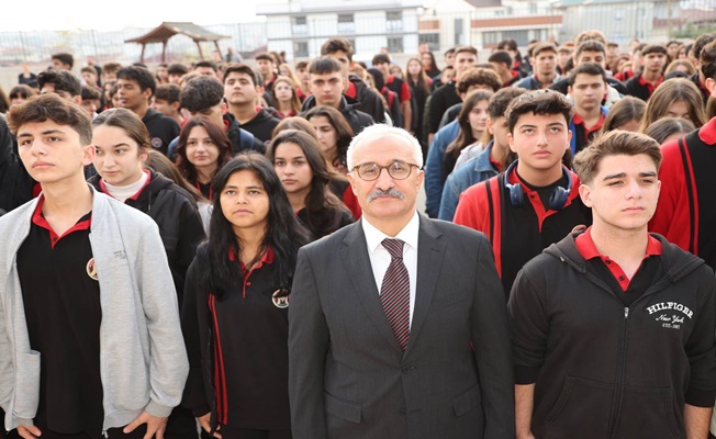 Kaymakam Özyiğit Mustafapaşa Anadolu Lisesi’nde  Bayrak Töreninde