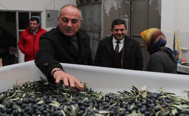 Bursa Gemlik'te zeytin çiftçisine yapılan destekleri anlattı