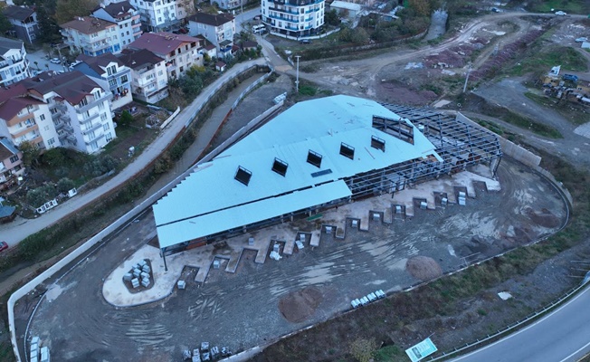 GÖLCÜK YENİ ŞEHİRLERARASI OTOBÜS TERMİNALİ İNŞAATI HIZLA DEVAM EDİYOR