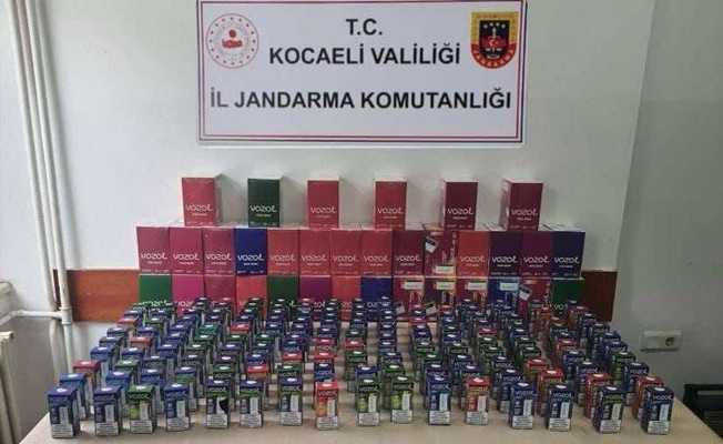 Kocaeli'de 400 bin TL'lik elektronik sigara ele geçirildi