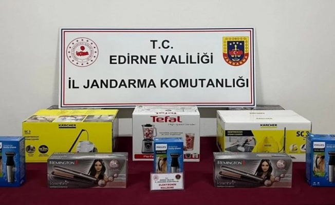 Edirne'de kaçak elektronik eşya ele geçirildi!