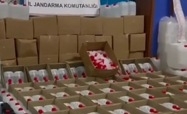 28 bin 400 litre sahte alkol ele geçirildi!