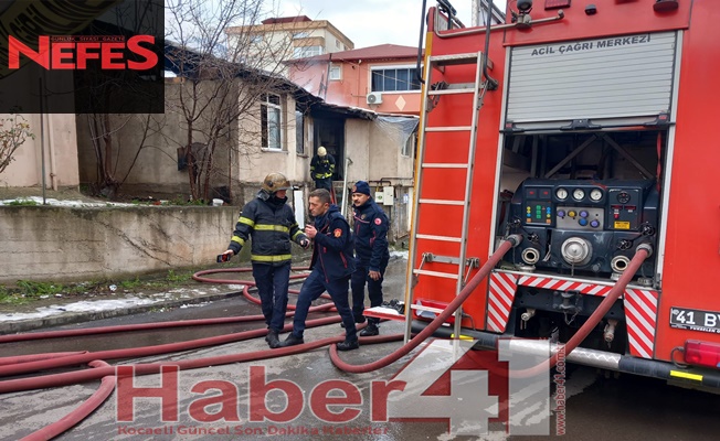Gebze'de çıkan yangında mahsur kalanları itfaiye ekipleri kurtardı!