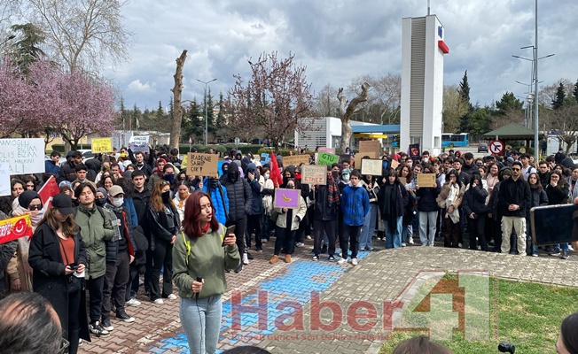 GTÜ'lü öğrenciler Öğrenim Hakkı ve Demokrasi İçin Hukuksuzluğa Karşı yürüdüler