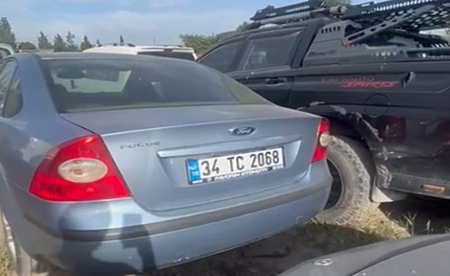 Gebze’de düğün konvoyunda drift yapan araca trafikten men cezası