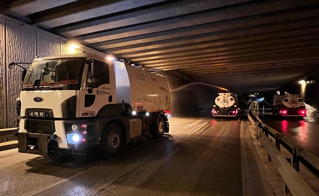 Kocaeli'de tünellerde bakım çalışmaları yapılıyor!