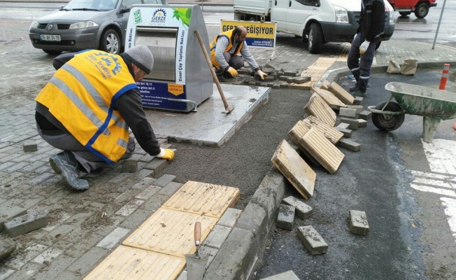 Gebze'de parke çalışmaları