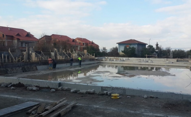 Karamürsel EML'de spor salonu inşaatı devam ediyor