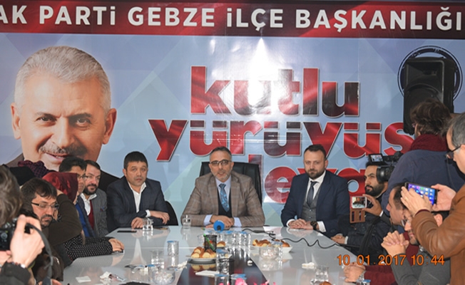 AK Parti Gebze ilçe Teşkilatı, basın ile bir araya geldi