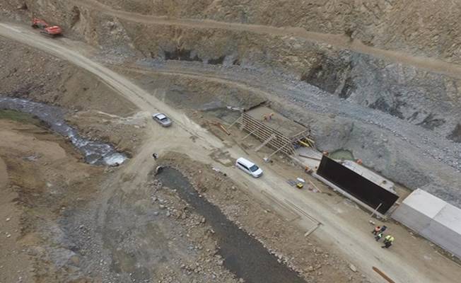 İhsaniye barajı'nın yapımı devam ediyor
