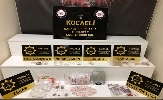 Kocaeli'de gerçekleştirilen uyuşturucu operasyonunda 9 kişi yakalandı 