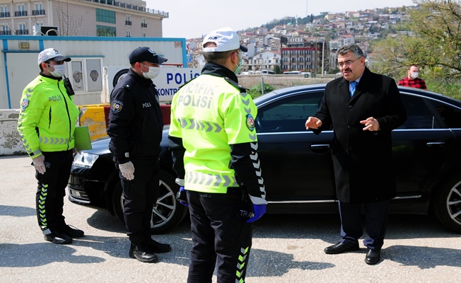 Tipioğlu kontrol noktalarını denetledi