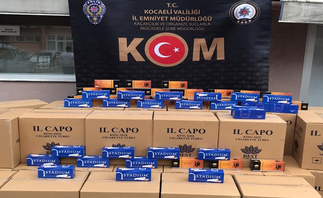 Kocaeli'de kaçak sigara operasyonu!