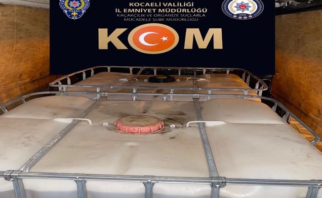 Kocaeli'de 2150 litre litre kaçak akaryakıt ele geçirildi