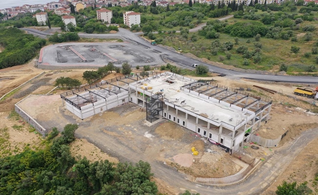 Darıca Millet Bahçesi 3. Etap’ta Millet Kıraathanesinin kaba inşaatı tamam