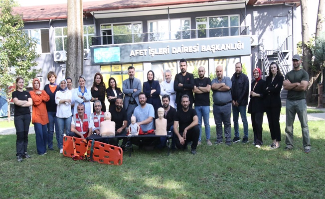Afet İşleri personeline ilk yardım eğitimi