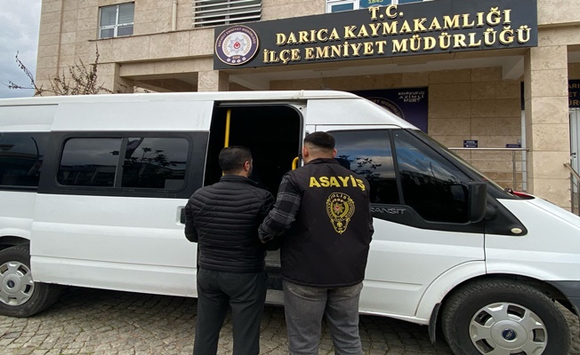 4 Yıl hapis cezasıyla aranan şahıs Darıca'da yakalandı!