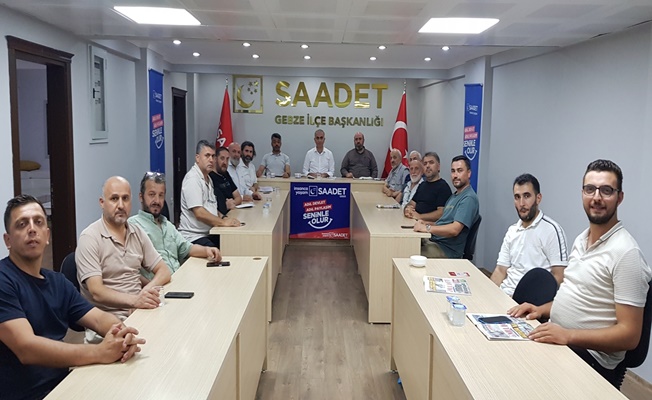 Saadet Partisi Gebze İlçe Toplantısında Gazze Çağrısı: “İnsanlık Filosu Yola Çıkmalı”