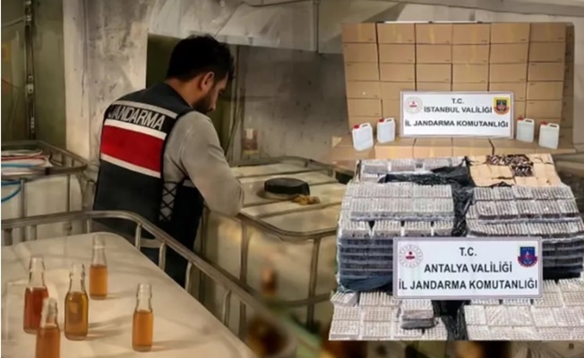 81 ilde sahte alkol operasyonu