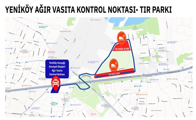 Başiskele Kavşağı’nda Tır ve kamyonlar için yasak başlıyor