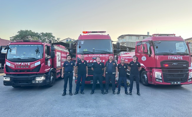 Kocaeli İtfaiyesi  Çanakkale'ye gitti   