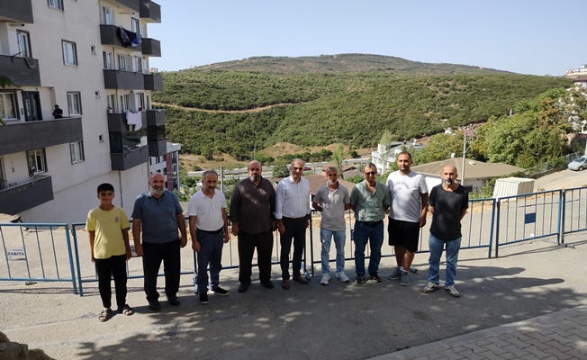 Başkan Vural  toprak kaymasından etkilenen bölgeyi ziyaret etti