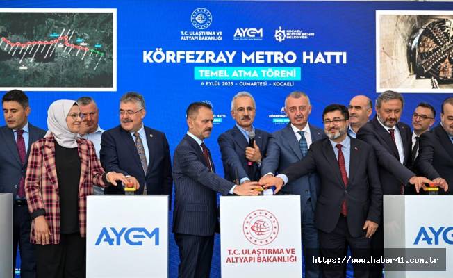 Körfezray Metrosu Temel Atma Töreni Bakan Uraloğlu'nun Katılımıyla Gerçekleşti