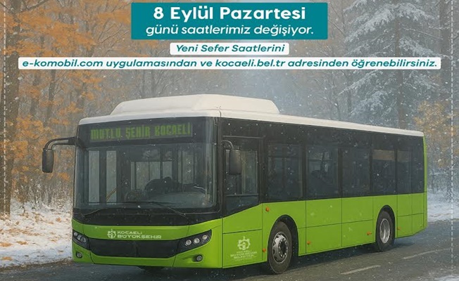 Toplu taşımada kış tarifesi düzenlemesi