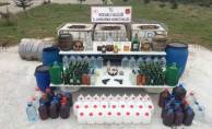 Jandarma'dan Gebze'de kaçak içki operasyonu: 3 bin litre !