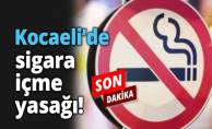 Kocaeli'de bu alanlarda sigara içmek yasaklandı !