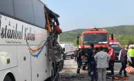 Hafriyat kamyonu yolcu otobüsüne çarptı: 1 ölü 6 yaralı