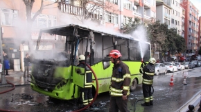 Halk Otobüsü Yandı